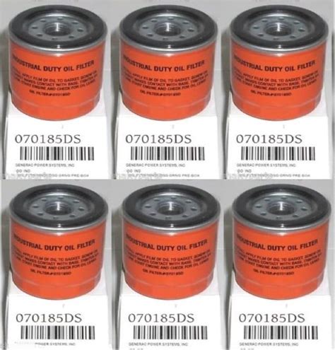 Generac 2 Pack Genuine 070185es Oil Filter Fits 070185e 70185 Oem Patio Lawn And Garden