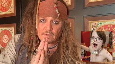 Todo mi amor capitán Jack Sparrow da sorpresa a niño con enfermedad