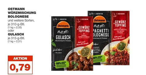 Ostmann Würzmischung Bolognese Oder Gulasch Angebot bei Real