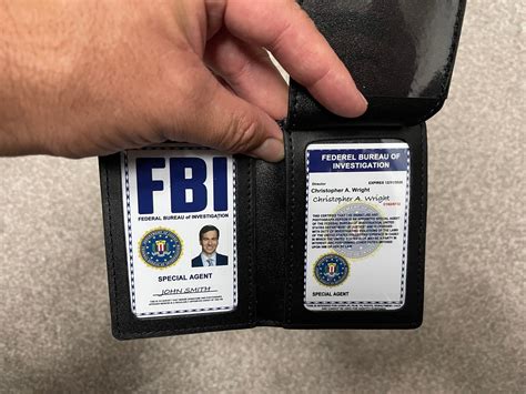 Fbi Id Kaart Pvc Plastic Met Lederen Portemonnee En Badge Etsy Nederland