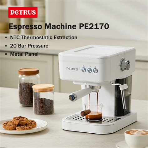 Petrus Espresso Mm Coffee Maker Bar With Metal Panel Powerful