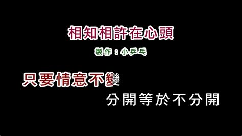 伴奏版林慧萍 相知相許在心頭diy卡拉ok字幕 Youtube