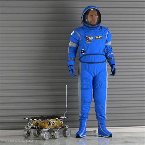 Astronauta Con Traje Espacial Boeing Preparado Para El Modelo D De