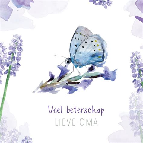 Michelle Dujardin Beterschapskaart Lieve Oma Greetz