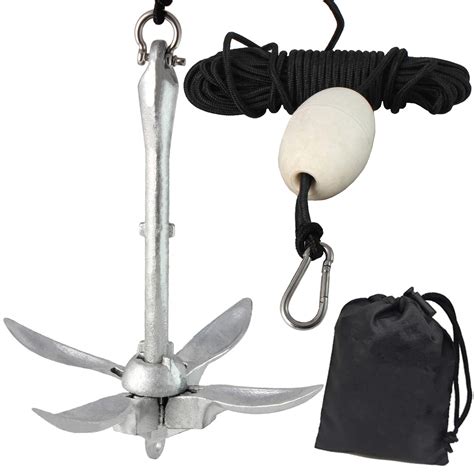 Buy Kayak Anchor Kit 3 5 Lbs Portable Folding Anchor For Kayak With 40