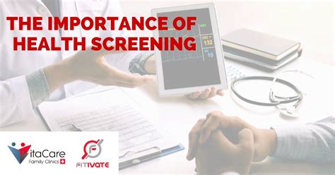 The Importance Of Health Screening Fitivate