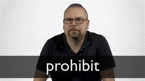 How to pronounce PROHIBIT in British English - YouTube