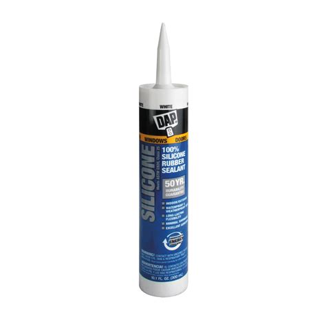 DAP 08646 WHITE SILICONE SEALANT – 10 OZ – Equiparts