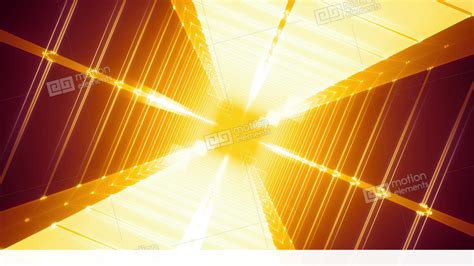 Golden Grid Wall Tunnel Stock Animation 11814841