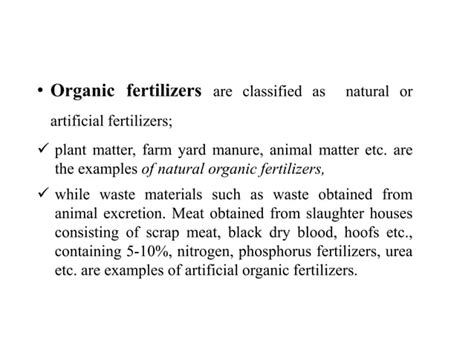 Classification Of Fertilizers Ppt