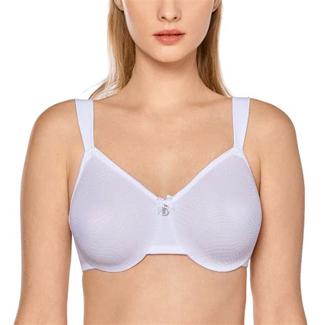 Delimira Womens Full Coverage Bra Non Padded Plus Size Underwire Minimizer Bras Ebay