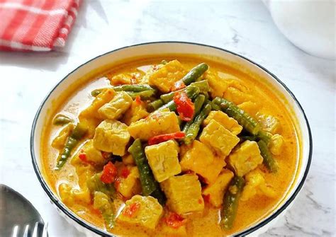 Resep Lodeh Tahu Tempe Kacang Panjang Oleh Vey Alodia S Kitchen Cookpad