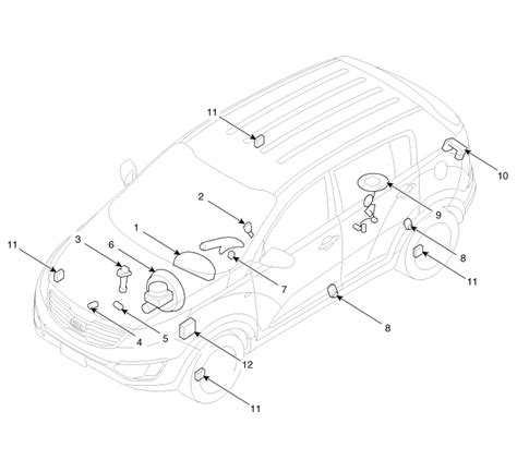 Kia Sportage Components And Components Location Indicators And