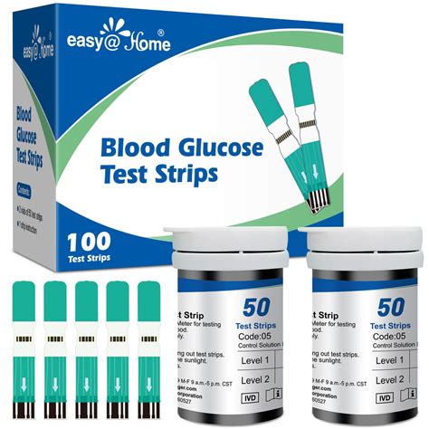 Blood Glucose Test Strips for Diabetes: for Use with Easy@Home Blood S