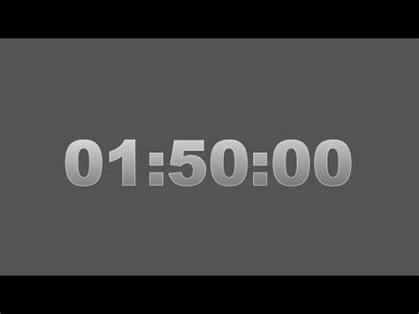 1 Hour 50 Minutes Timer Silent Alarm Stay Focused 1 Hour 50