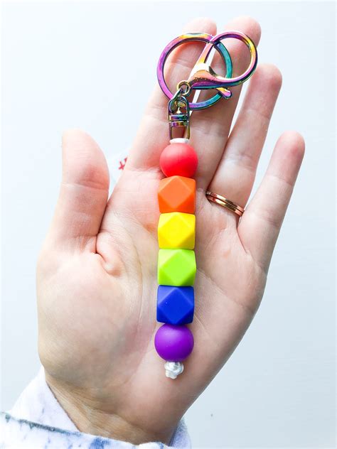 Pride Rainbow Keychain Pride Month Accessory Gay Pride Etsy