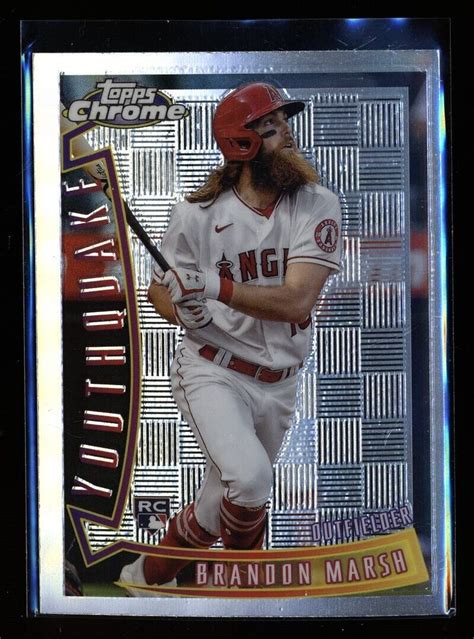 Topps Chrome Sonic Refractor Youthquake Rookie Brandon Marsh