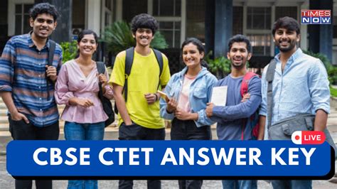 Ctet Answer Key 2023 Live Cbse Ctet Paper 1 Paper 2 Provisional Key