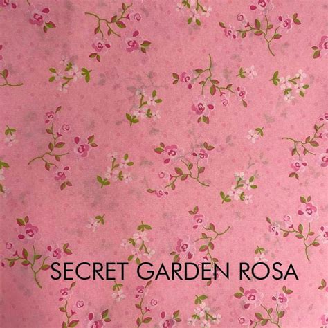 Papel De Seda Pacote Misto Floral Secret Garden C 50fls Elo7