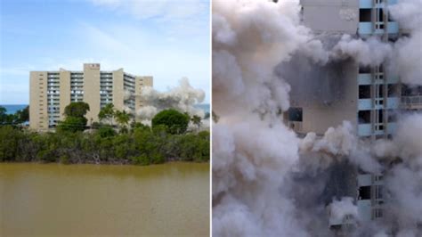 Antes y después así quedó el terreno tras la implosión del Centro