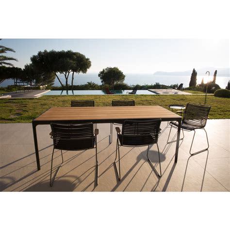 Houe Four Outdoor Dining Table Bamboo Black Dwell