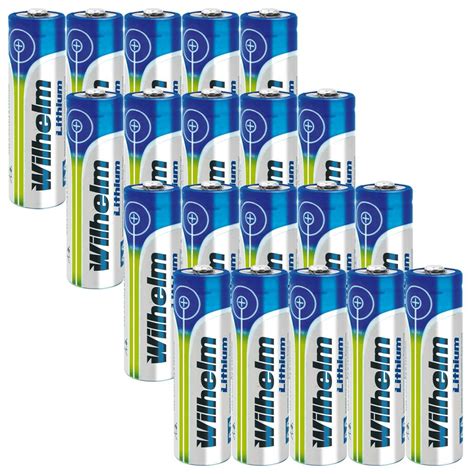 20 X Wilhelm Lithium AA Mignon Batterien LR6 1 5V Lithiumbatterie 27 99