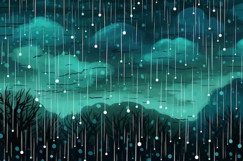 Animated Rain Falling