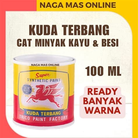 Jual KUDA TERBANG CAT MINYAK KAYU DAN BESI 100 ML CAT PINTU KAYU