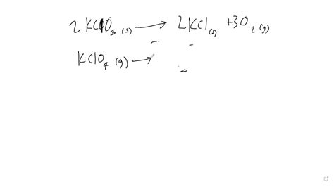 SOLVED: Examine the unbalanced equation. KClO3 → KCl + O2 What is the ...