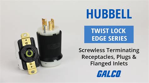 Hubbell Twist Lock Edge Series Screwless Terminating Plugs