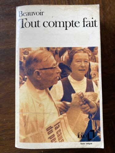 Tout Compte Fait Simone De Beauvoir Gallimard Ebay