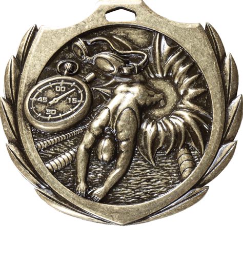 Burst Wreath Swimming Medal Medals Award