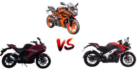 New Karizma Xmr Vs Pulsar Rs Vs Ktm Rc Price Power Features