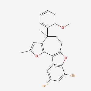 8 10 Dibromo 4 2 Methoxyphenyl 2 4 Dimethyl 5 6 Dihydro 4H Furo 2 3