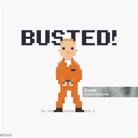 Pixel Art Prisoner Stock Illustration Download Image Now Art Adult Arrest Istock