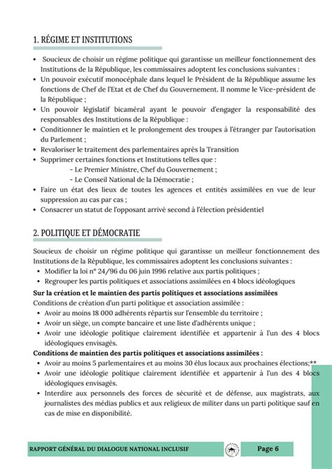 RAPPORT GÉNÉRAL DU DIALOGUE NATIONAL INCLUSIF au Gabon PDF