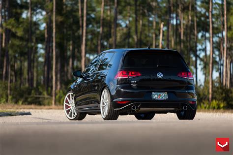 Black Vw Golf Gti Slightly Reworked In The Front And At The Rear — Gallery