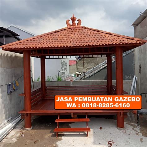 Gazebo Kayu Kelapa 2x3 Meter Gazebokayu Id Jual Gazebo Kayu Jati