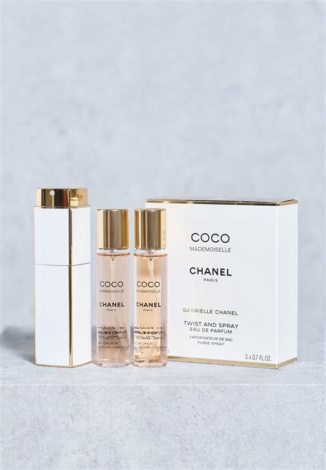 Buy Chanel Brand white Coco Mademoiselle Twist & Spray 3X20Ml Edp for ...