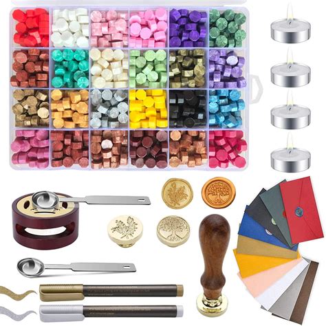 Amazon In Wax Seal Stamp Kit With Colors Of Wax Seal Beads