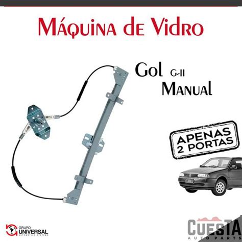 Máquina Do Vidro Manual Vw Gol Parati G2 94 A 00 2 portas Direita