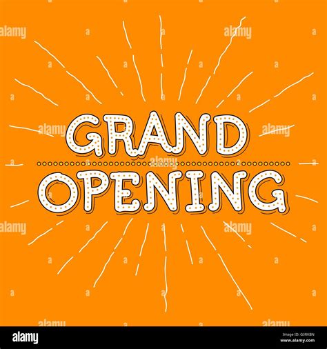 Grand Opening Illustration Stock Vector Image And Art Alamy