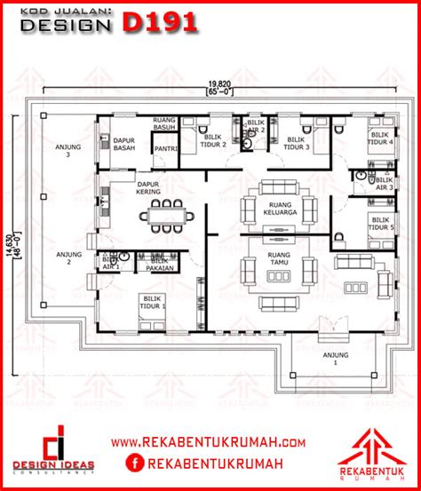 Design Rumah D Pelan Rumah Banglo Tingkat Bilik Kaki