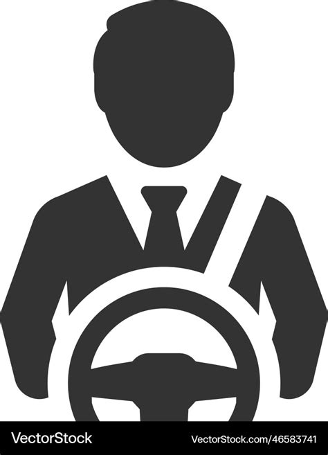 Car Driver Icon Royalty Free Vector Image Vectorstock