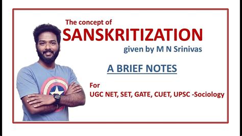 Sanskritization In Sociology M N Srinivas Ugc Net Gate Cuet