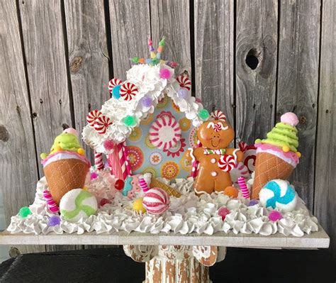 Gingerbread Candy Land Centerpiece Christmas Centerpiece Christmas