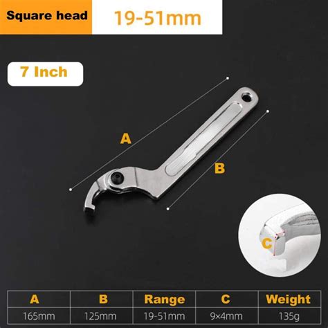 High Quality Heavy Duty Ergonomic C Spanner Tool With Adjustable Design