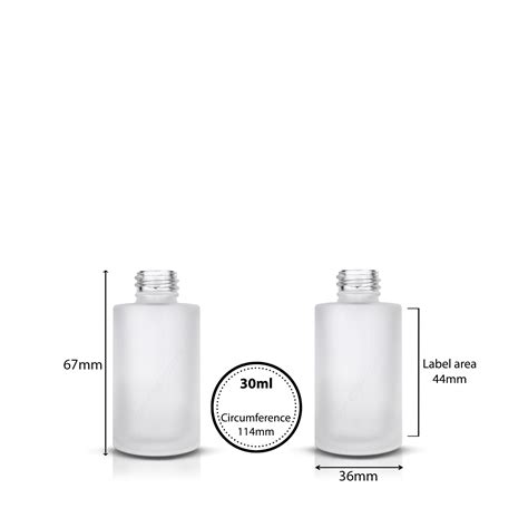 Ml Cylindrical Frosted Glass Bottle Silver Lotion Pump