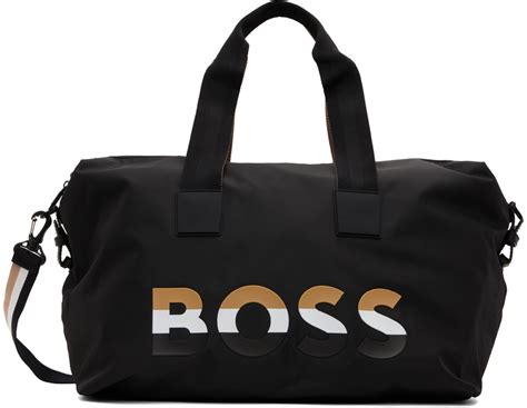Boss Black Logo Duffle Bag Ssense Uk