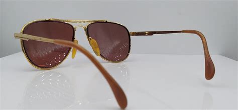 Vintage Titmus Tp Gold Pilot Metal Sunglasses Usa Gem